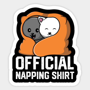 officiall napping shirt Sticker